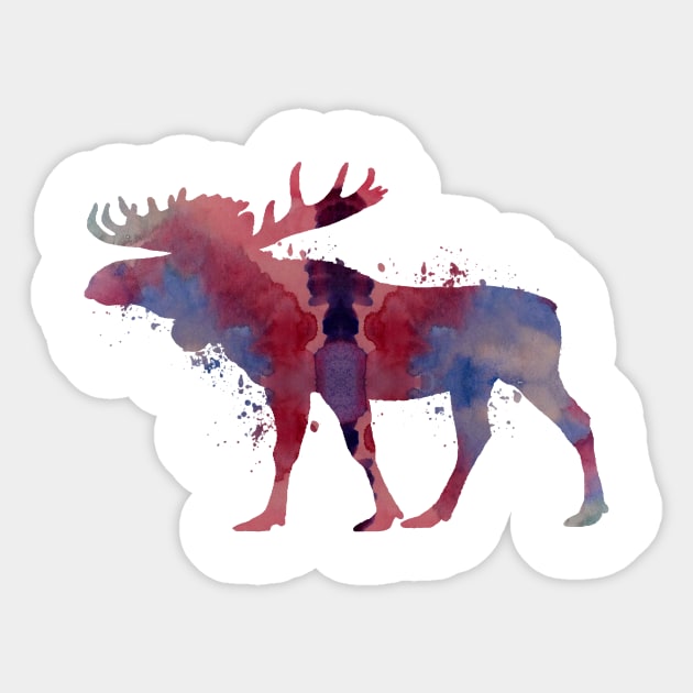 Moose Sticker by TheJollyMarten